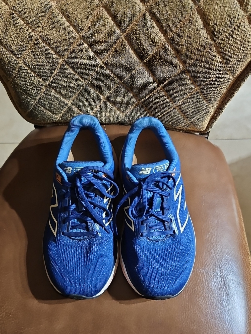 New Balance Fresh Foam X 860v14 Blue Pink White Lace Up Sneakers Running Shoes - Picture 2 of 6